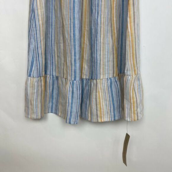 REFORMATION Marbella Striped linen midi dress - Picture 4 of 8